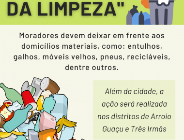 Mercedes fará “Arrastão de Limpeza” na cidade e nos distritos